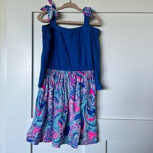 Lilly Girls Cold Shoulder Dress